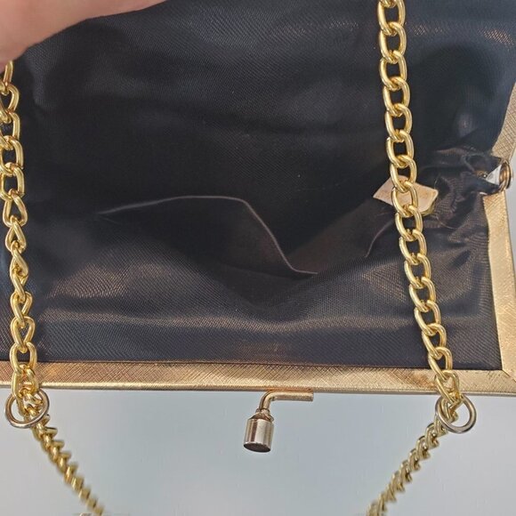 Vintage Black Beaded Sequen Small Purse - Picture 5 of 9